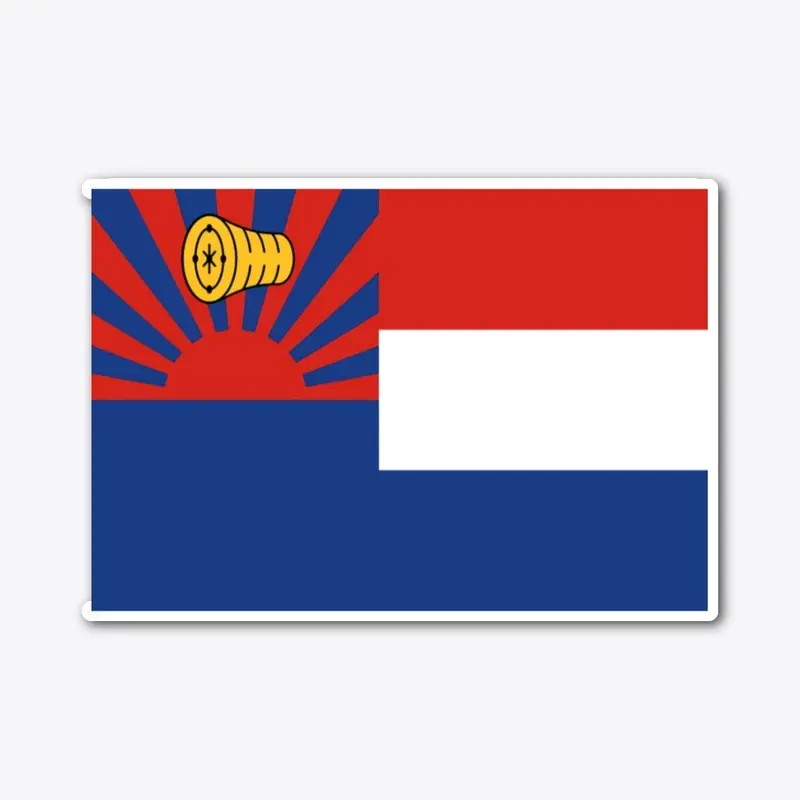 Flag style sticker