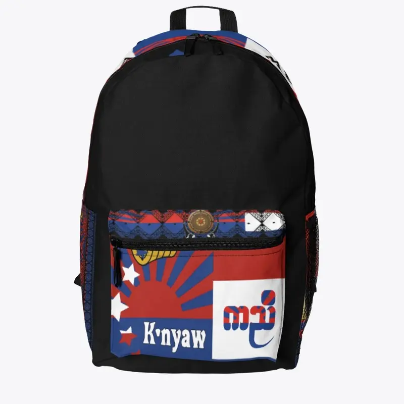 karen flag style back pack