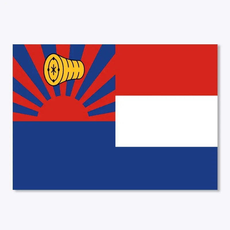 Flag style sticker